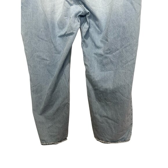 Abercrombie High Rise Loose Curvy jeans Womens 35 20 Blue Light Wash Flare Leg - Picture 10 of 14